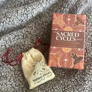 Sacred Cycles set including cards & stones NWT
